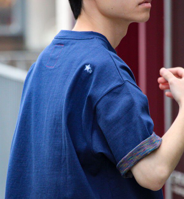 GLOSTER「【BOY刺繍】裏グラデーション ワンポイント半袖Tシャツ」|Tシャツ・カットソー|