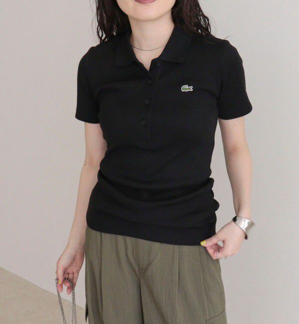 fredy emue「【LACOSTE/ラコステ】ワンポイントリブポロシャツ」|ポロシャツ|