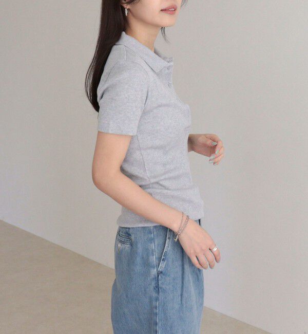 fredy emue「【LACOSTE/ラコステ】ワンポイントリブポロシャツ」|ポロシャツ|