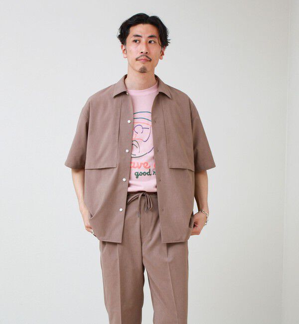 GLOSTER「【COOLMAX/セットアップ着用可能】ポリトロS/Sシャツ」|シャツ・ブラウス|
