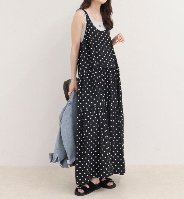 fredy emue「ドットノースリーブワンピース」|ワンピース|