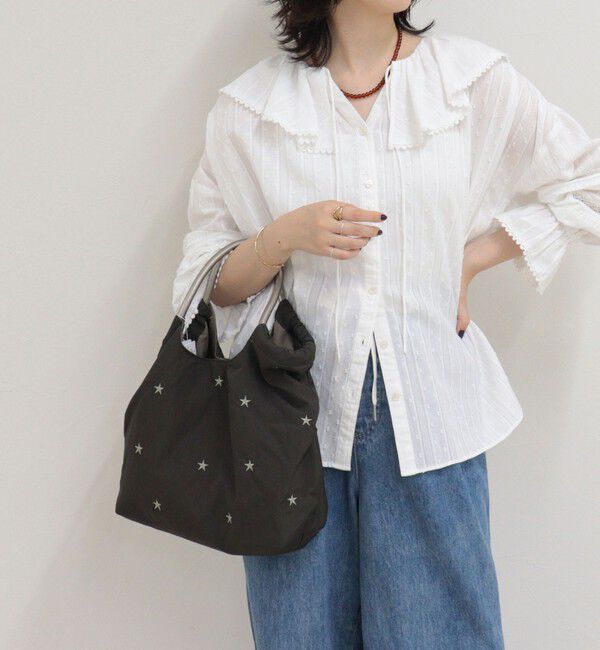 fredy emue「バイカラー星刺しゅう2ＷAYトートバッグ」|トートバッグ|