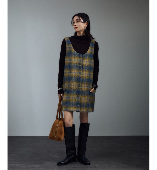 SALON adam et rope'「【WEB限定】スウェードソフトミドルボストン」|ボストンバッグ|