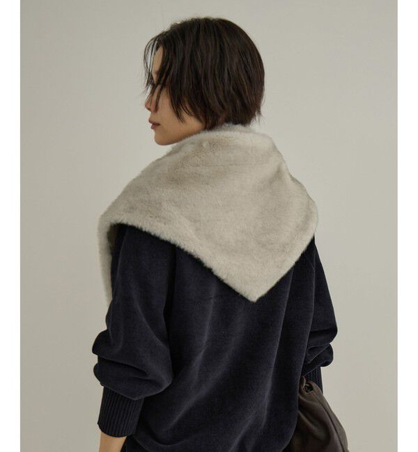 SALON adam et rope'「フェイクミンクファースカーフ」|バンダナ・スカーフ|