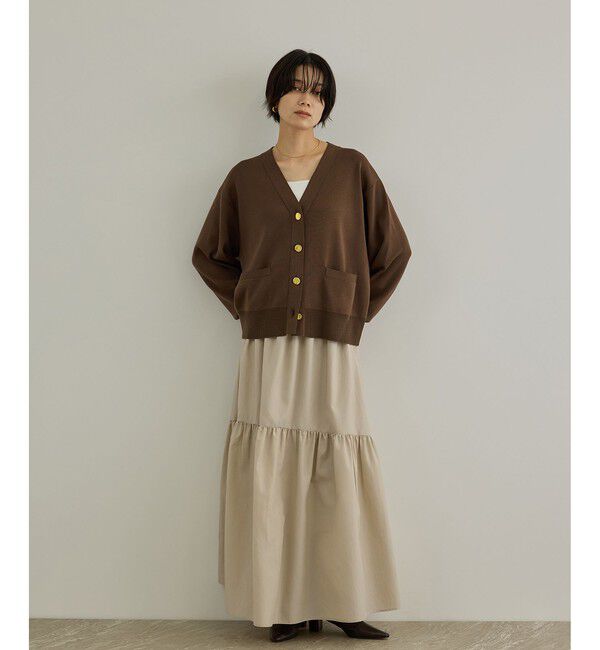 SALON adam et rope'「【WEB限定】撥水ウォームダールギャザーフレアスカート/ イージーケア」|スカート|