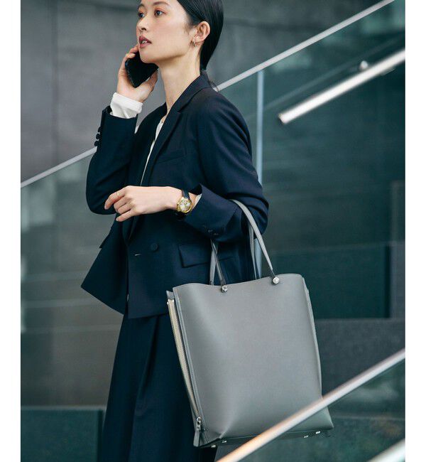 ROPE「【E'POR】Y BAG Large/A4対応・通勤・26SS」|トートバッグ|グレー(07)