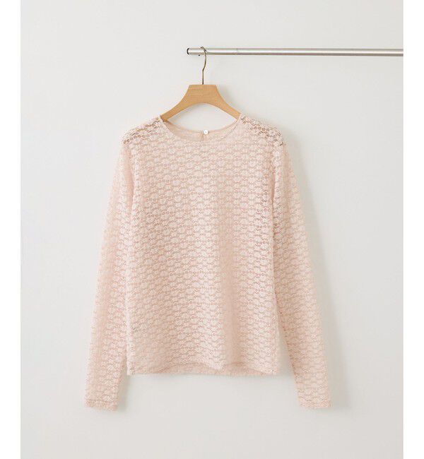 ROPE「フラワーレースベーシックカットソー/イージーケア【J'aDoRe・ルミネ店舗限定カラー】」|Tシャツ・カットソー|