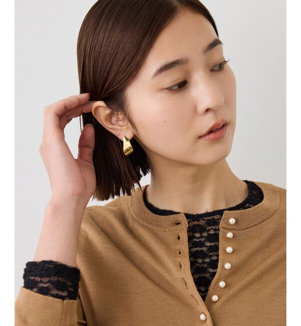 ROPE「フラワーレースベーシックカットソー/イージーケア【J'aDoRe・ルミネ店舗限定カラー】」|Tシャツ・カットソー|