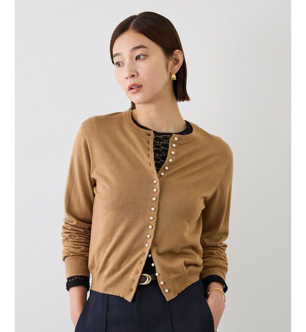ROPE「フラワーレースベーシックカットソー/イージーケア【J'aDoRe・ルミネ店舗限定カラー】」|Tシャツ・カットソー|