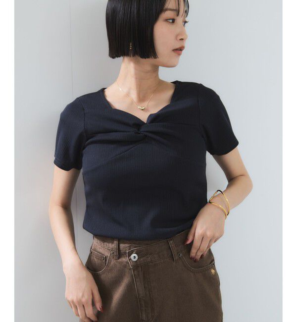 VIS「ツイストテレコカットソー」|Tシャツ・カットソー|