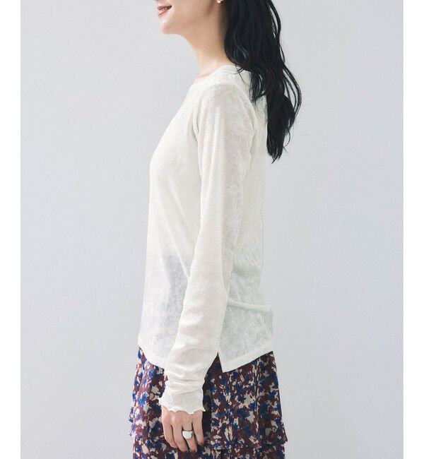 VIS「シアーベロアロングスリーブTシャツ」|Tシャツ・カットソー|