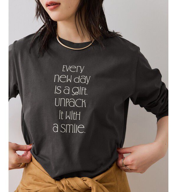 VIS「ロゴ＆フォトアソートプリントロンT」|Tシャツ・カットソー|