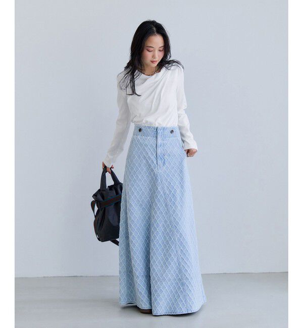 VIS「【WEB限定】長袖ドレープカットソー」|Tシャツ・カットソー|