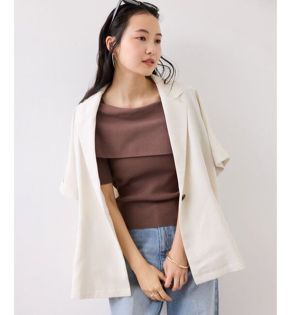 VIS「Light Airyシングルドルマンサマージャケット/UVケア・接触冷感・吸水速乾」|テーラードジャケット|