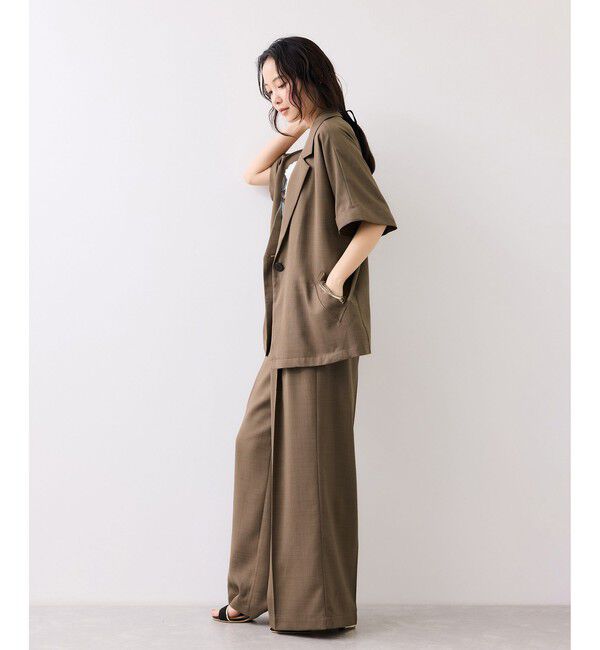 VIS「Light Airyシングルドルマンサマージャケット/UVケア・接触冷感・吸水速乾」|テーラードジャケット|