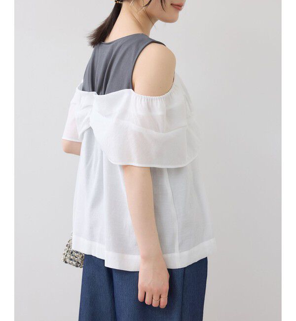 VIS「フロントリボンドッキングトップス/2WAY」|Tシャツ・カットソー|