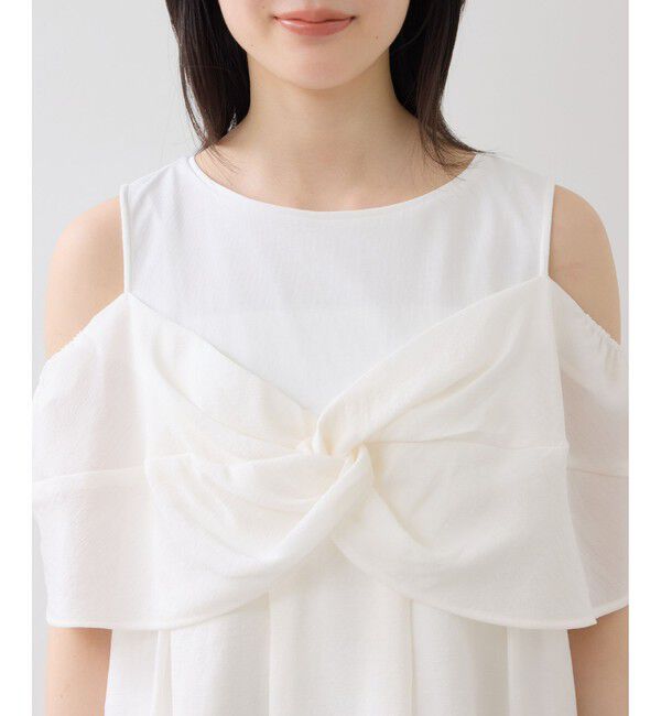 VIS「フロントリボンドッキングトップス/2WAY」|Tシャツ・カットソー|