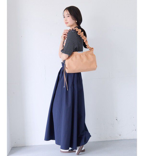 VIS「【OUTDOOR PRODUCTS】VIS別注スエード＆合皮フリルショルダーバッグ/WEB限定カラー」|ショルダー・メッセンジャー|