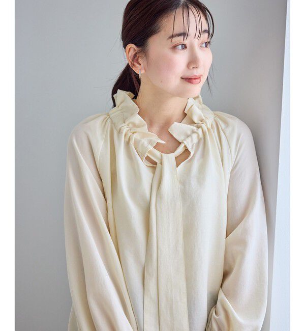Rope&rsquo;Picnic「ネックコンシャスデザインシャツ」|シャツ・ブラウス|