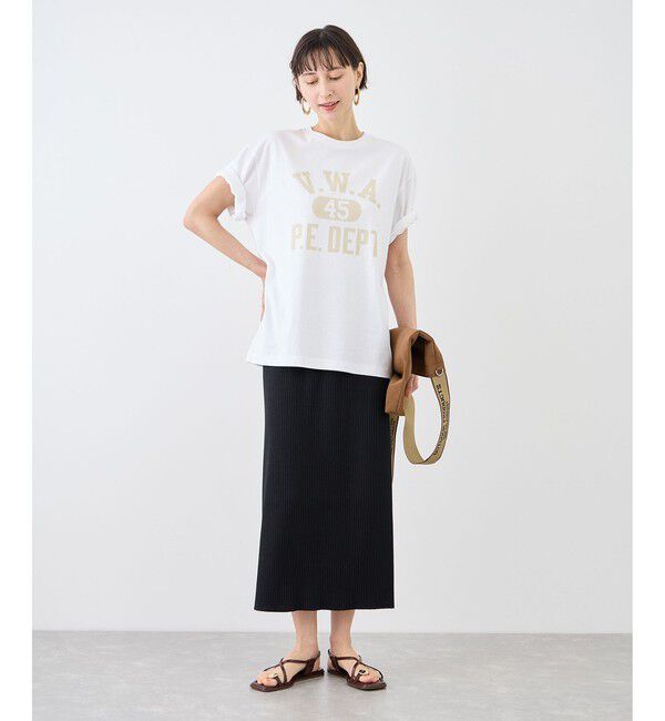 Rope&rsquo;Picnic「【Champion/チャンピオン別注】アソートロゴプリントオーバーサイズTシャツ/リンクコーデ」|Tシャツ・カットソー|
