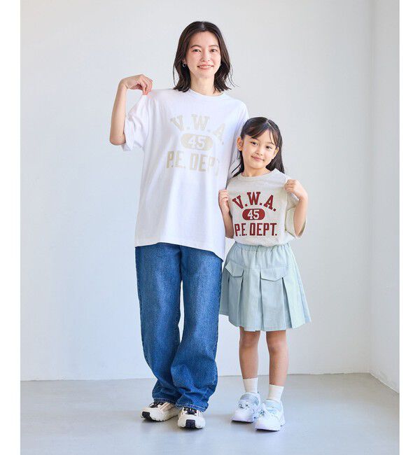 Rope&rsquo;Picnic「【Champion/チャンピオン別注】アソートロゴプリントオーバーサイズTシャツ/リンクコーデ」|Tシャツ・カットソー|