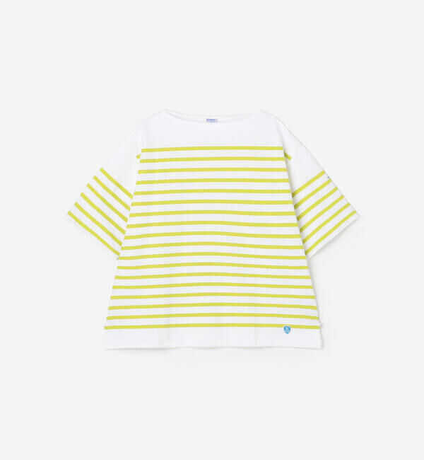 ORCIVAL「ORCIVAL | ラッセル ワイド ボートネック 半袖バスクシャツ MEN」|Tシャツ・カットソー|