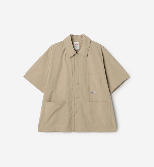 DANTON「DANTON | コットンブロード 半袖カバーオールシャツ MEN」|シャツ・ブラウス|