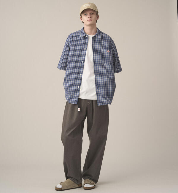 DANTON「DANTON | ボイルポプリン 半袖ワークシャツ MEN」|シャツ・ブラウス|