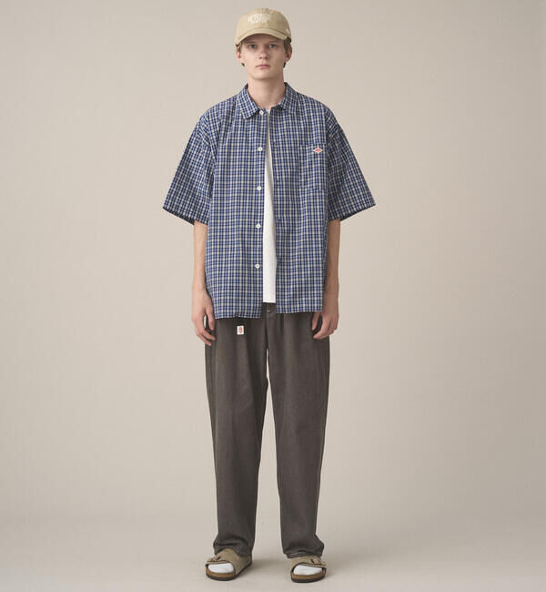 DANTON「DANTON | ボイルポプリン 半袖ワークシャツ MEN」|シャツ・ブラウス|