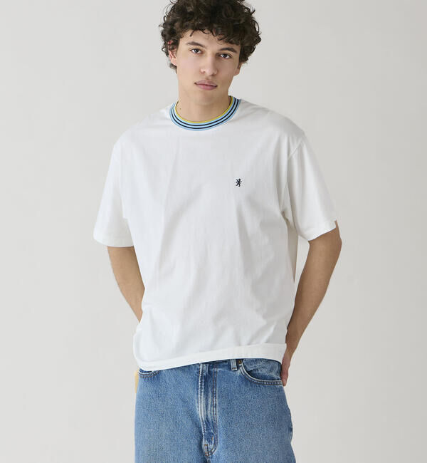 GYMPHLEX「Gymphlex | 〈別注〉クルーネック ラインTシャツ MEN」|Tシャツ・カットソー|