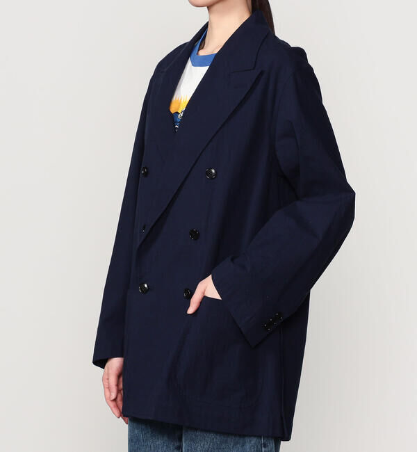  「CHEMISE D'ADAM | 〈別注〉ダブルブレスト シャツジャケット WOMEN」|テーラードジャケット|