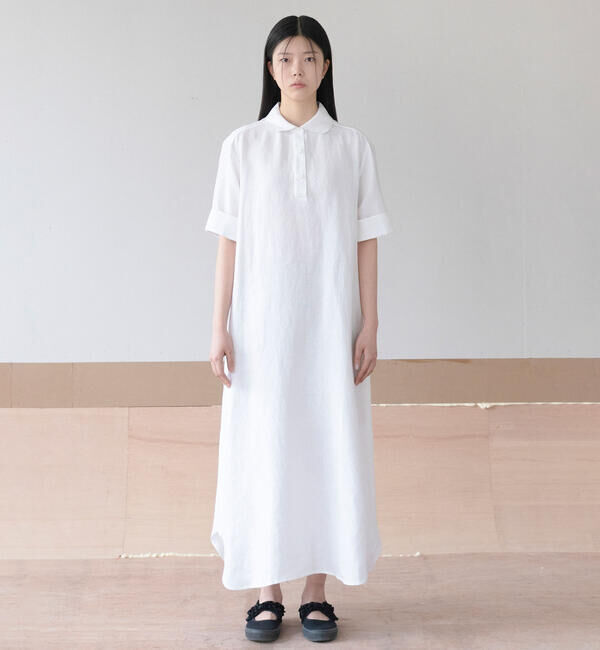  「eunoia｜ラウンドカラーシャツワンピース WOMEN」|ワンピース|