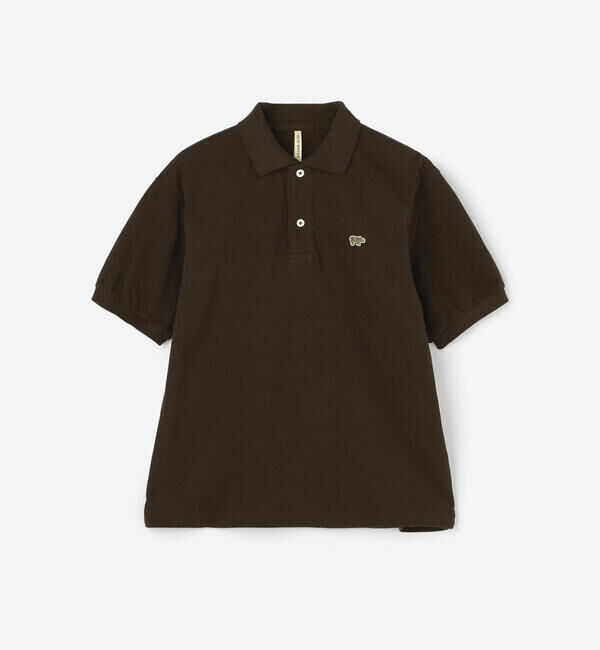  「SCYE BASICS | 〈別注〉コットンピケ ポロシャツ WOMEN」|ポロシャツ|BROWN