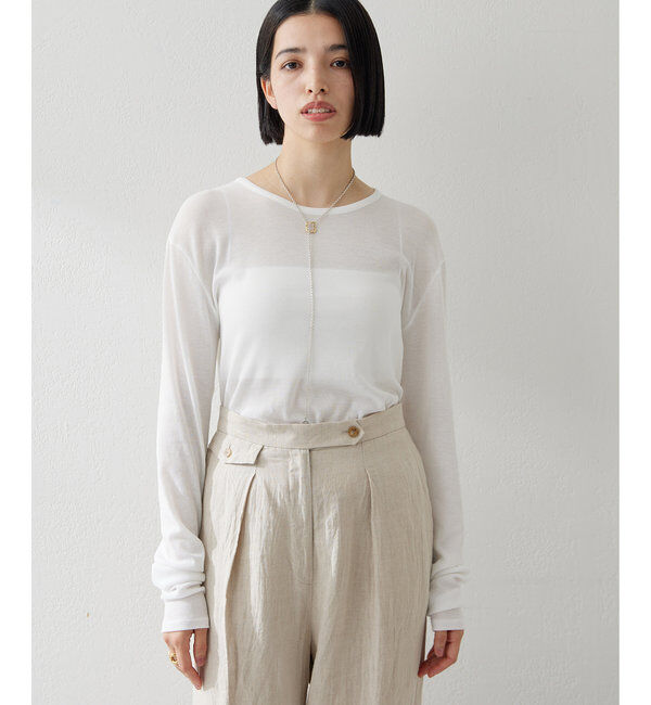  「《インナー使いもおすすめ》【myporter】ロングスリーブTシャツ」|Tシャツ・カットソー|