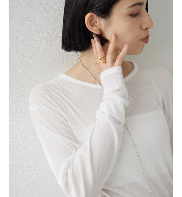  「《インナー使いもおすすめ》【myporter】ロングスリーブTシャツ」|Tシャツ・カットソー|