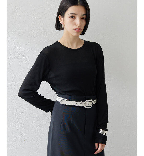  「《インナー使いもおすすめ》【myporter】ロングスリーブTシャツ」|Tシャツ・カットソー|