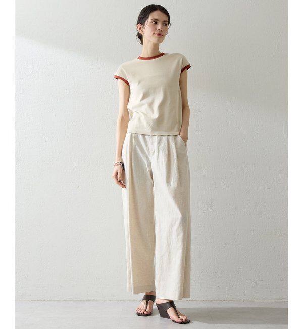 THE PAUSE「【THE PAUSE】コットンリネンタックパンツ」|その他|