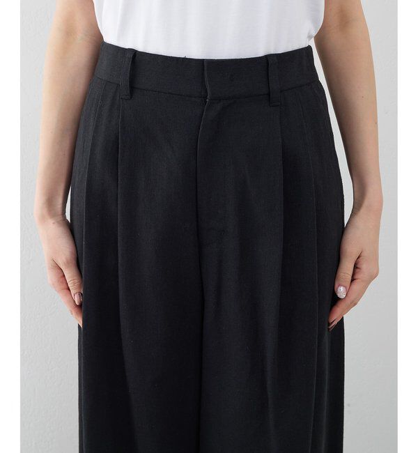 THE PAUSE「【THE PAUSE】コットンリネンタックパンツ」|その他|