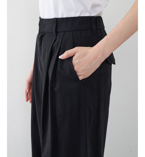 THE PAUSE「【THE PAUSE】コットンリネンタックパンツ」|その他|