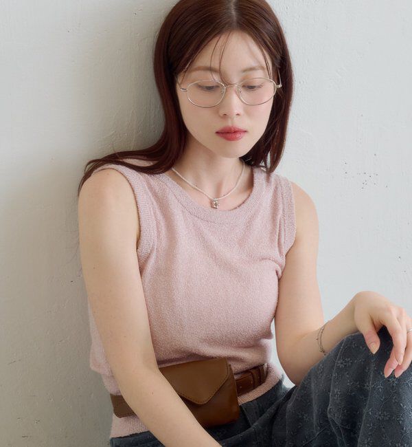  「【新色追加/6色展開】ブークレニットタンク」|キャミソール|