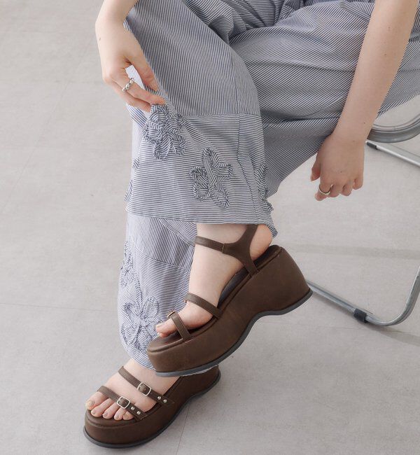  「SETUPステッチ刺繍パンツ」|その他|