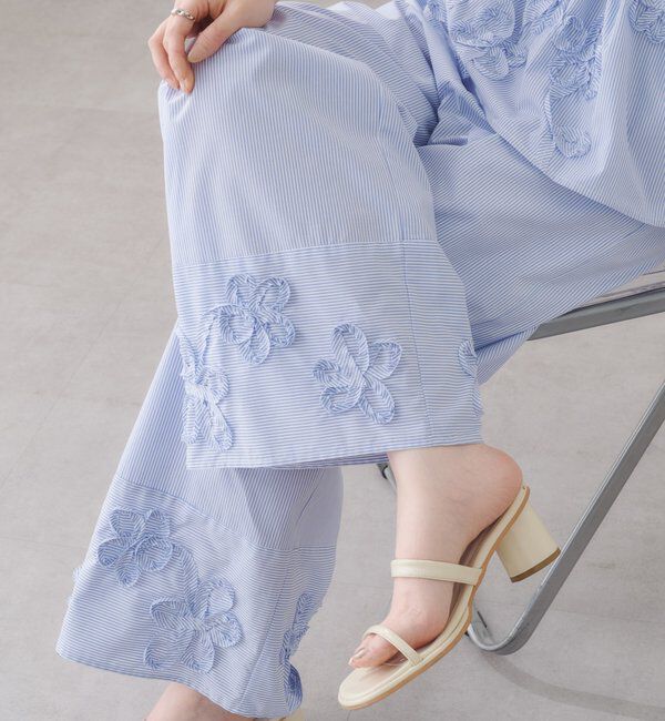  「SETUPステッチ刺繍パンツ」|その他|