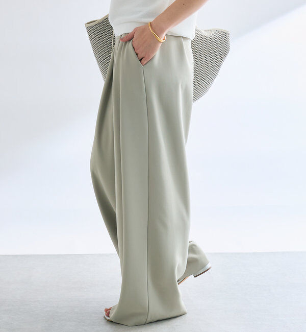  「【4サイズ展開】タックワイドスラックス」|チノ|