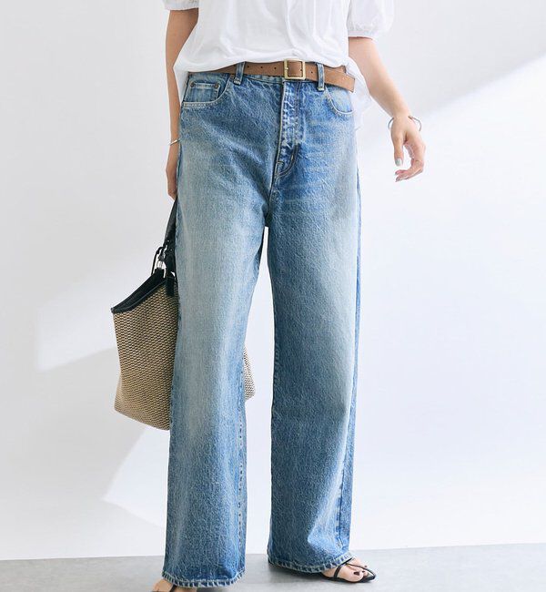  「【MONN.:.】【3サイズ展開】OKAYAMAベーシックデニム」|デニム|ブルー