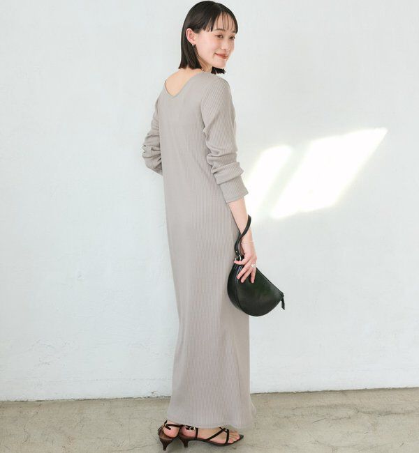  「【3サイズ展開】NEW2WAYロングリブワンピース」|ワンピース|