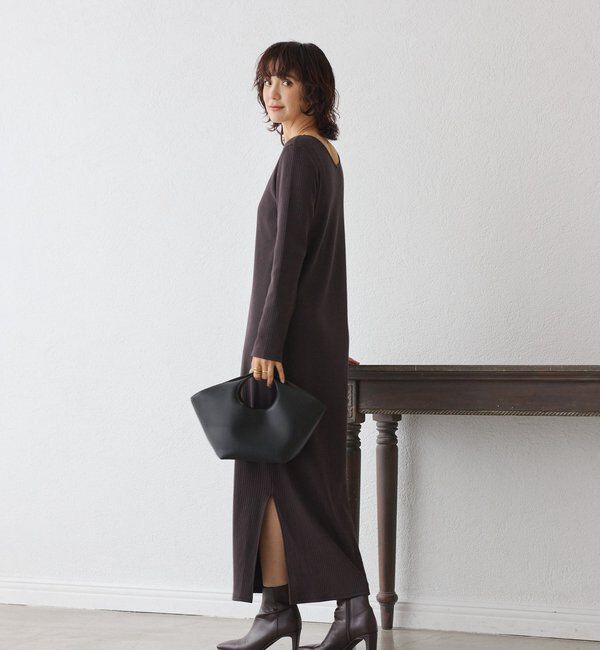  「【3サイズ展開】NEW2WAYロングリブワンピース」|ワンピース|