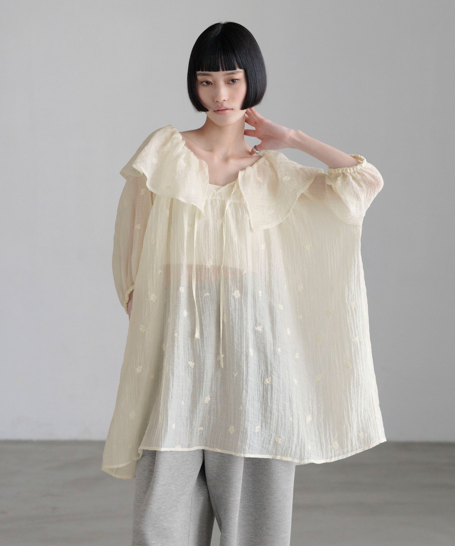 LOWRYS FARM「シシュウミニワンピースＳＳ」|ワンピース|IVO&times;IVOｼｼｭｳ