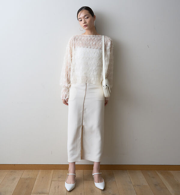 Rouge vif「【一部店舗限定】フェザーチュールブラウス」|シャツ・ブラウス|
