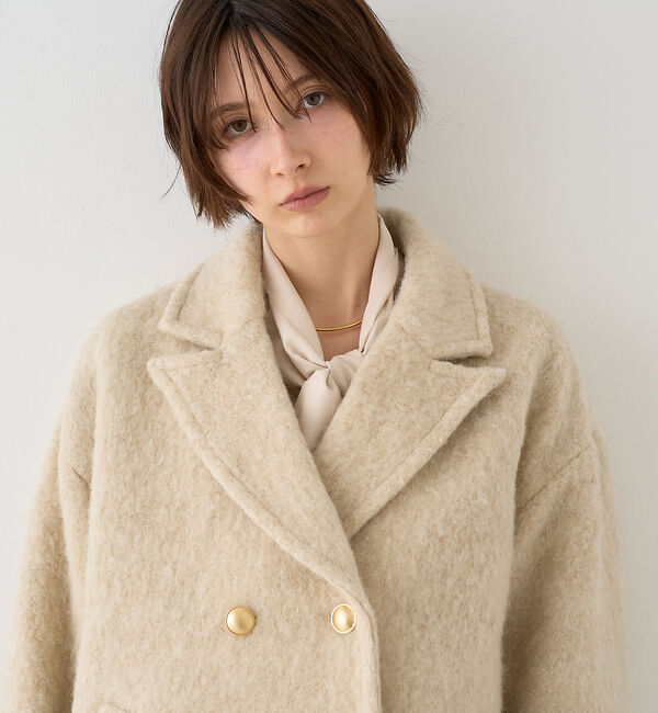 Rouge vif「【追加4】【一部店舗限定】ラメシャギースライバーPコート/ピーコート」|ピーコート|