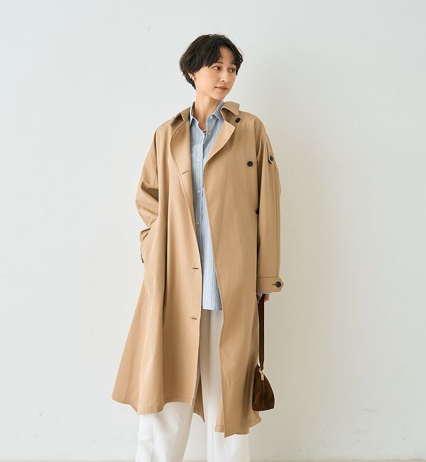 Rouge vif「【2サイズ展開】撥水NEWロングトレンチコート」|トレンチコート|
